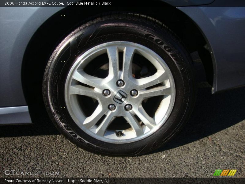 Cool Blue Metallic / Black 2006 Honda Accord EX-L Coupe