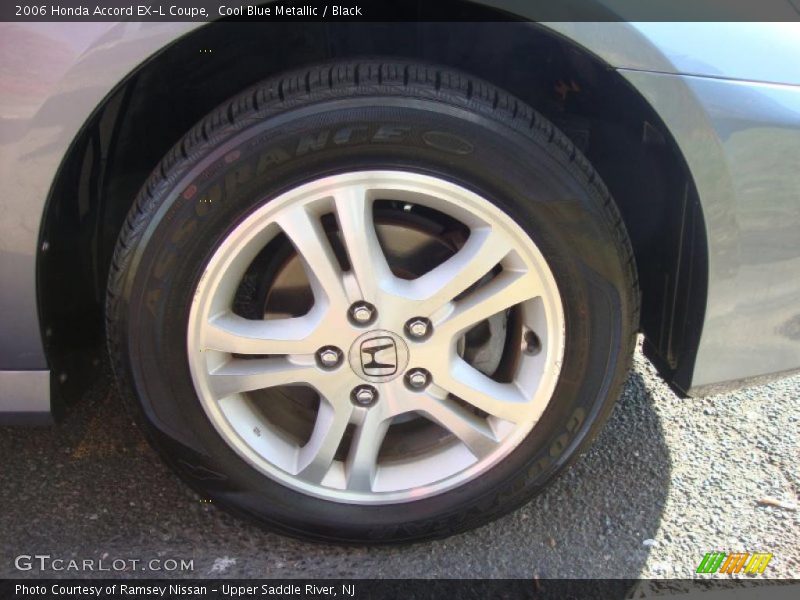 Cool Blue Metallic / Black 2006 Honda Accord EX-L Coupe