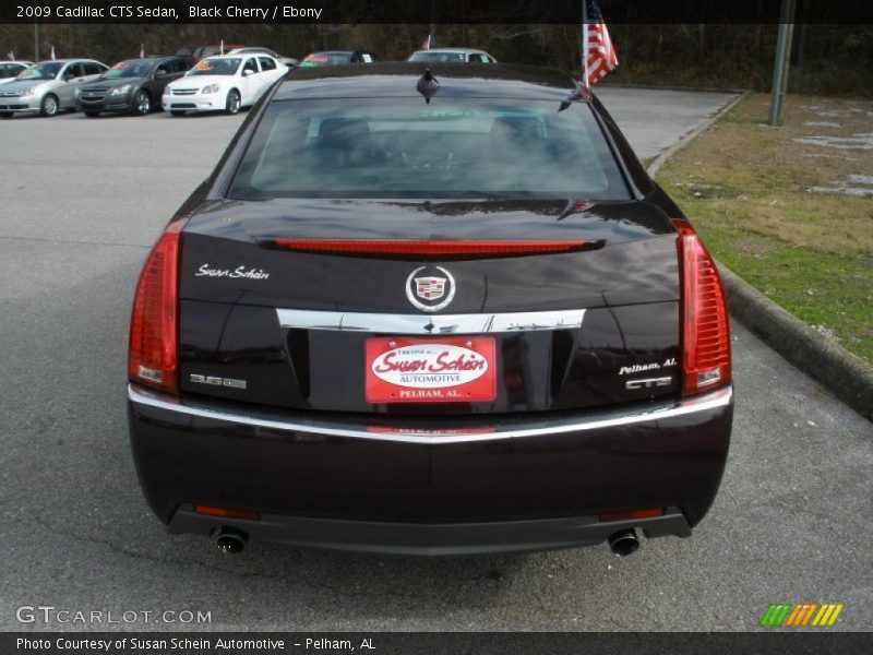 Black Cherry / Ebony 2009 Cadillac CTS Sedan