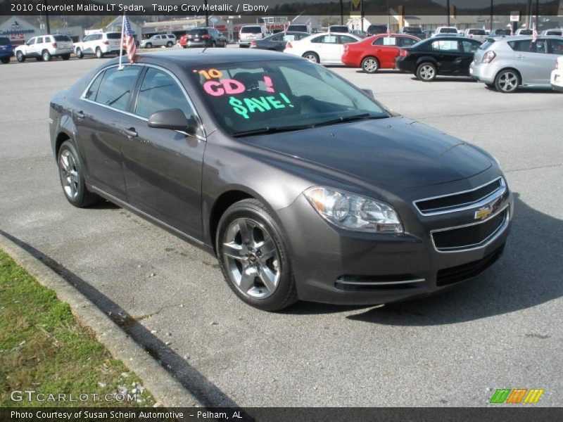 Taupe Gray Metallic / Ebony 2010 Chevrolet Malibu LT Sedan