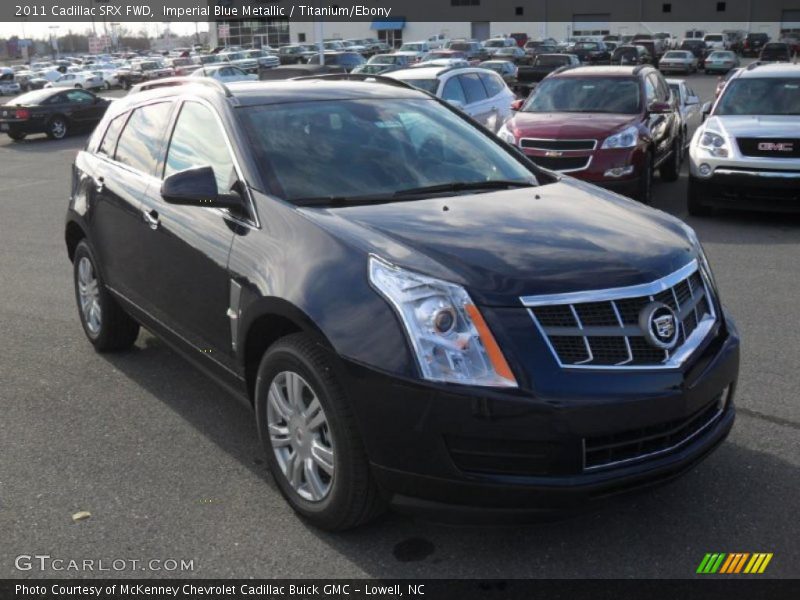 Imperial Blue Metallic / Titanium/Ebony 2011 Cadillac SRX FWD