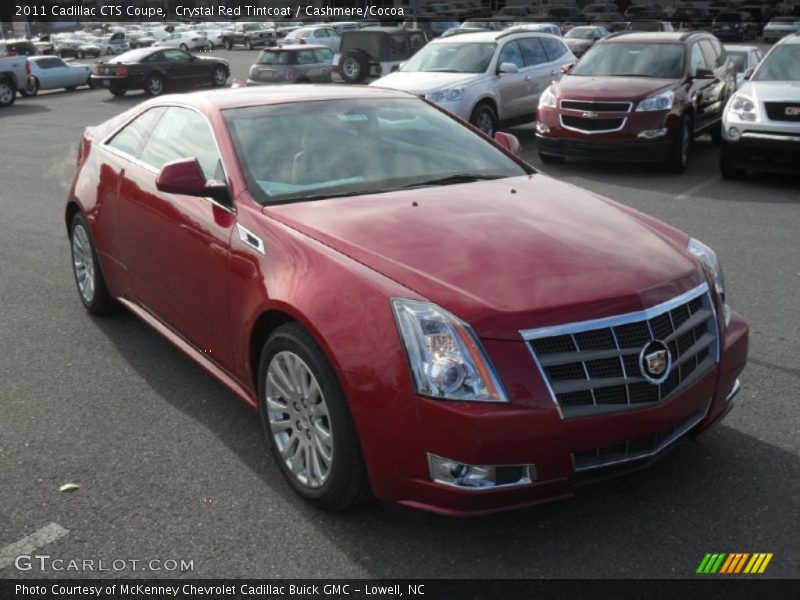 Crystal Red Tintcoat / Cashmere/Cocoa 2011 Cadillac CTS Coupe