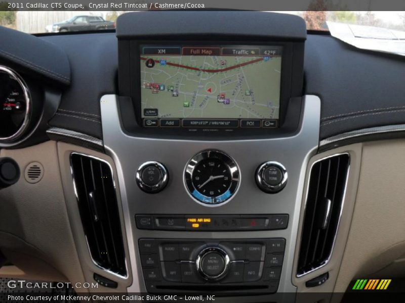 Navigation of 2011 CTS Coupe