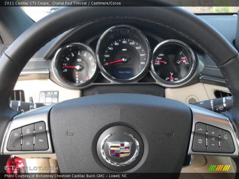Controls of 2011 CTS Coupe