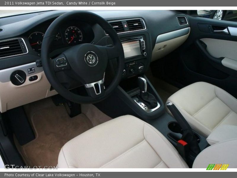 Cornsilk Beige Interior - 2011 Jetta TDI Sedan 