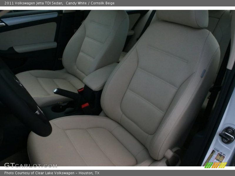 Candy White / Cornsilk Beige 2011 Volkswagen Jetta TDI Sedan
