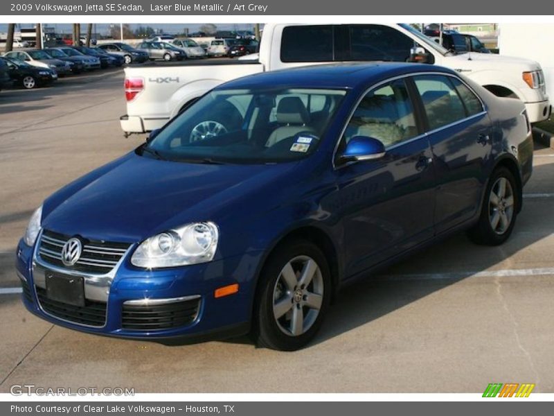 Laser Blue Metallic / Art Grey 2009 Volkswagen Jetta SE Sedan
