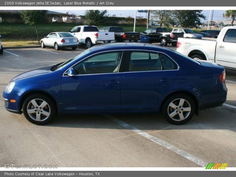 Laser Blue Metallic / Art Grey 2009 Volkswagen Jetta SE Sedan
