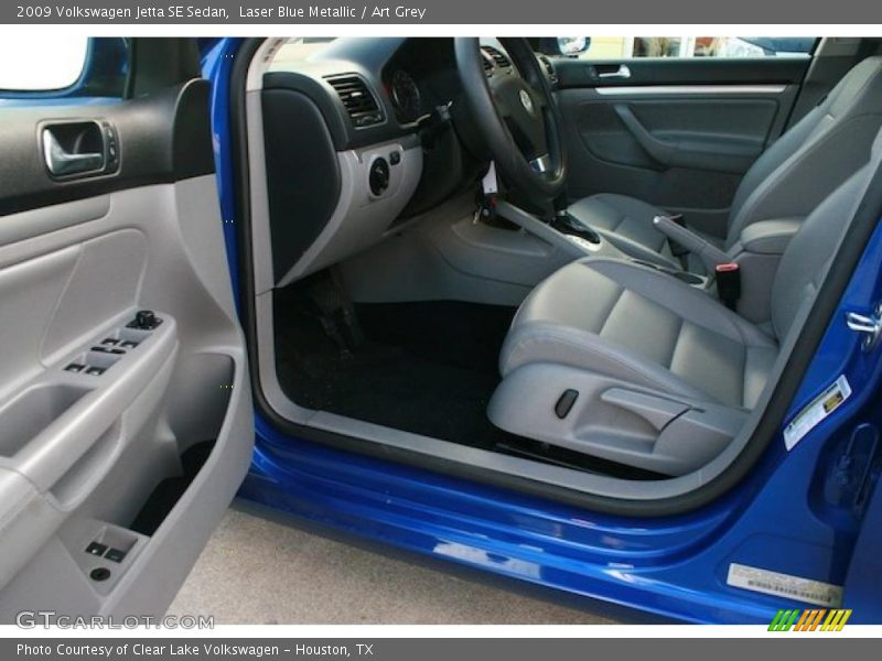 Laser Blue Metallic / Art Grey 2009 Volkswagen Jetta SE Sedan