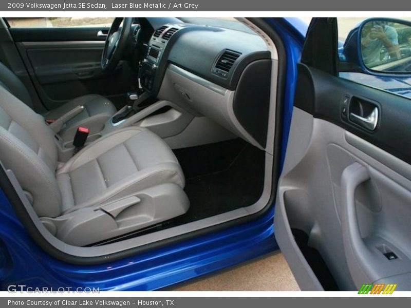 Laser Blue Metallic / Art Grey 2009 Volkswagen Jetta SE Sedan
