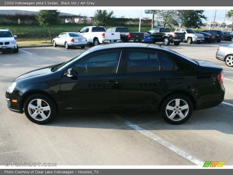 Black Uni / Art Grey 2009 Volkswagen Jetta S Sedan