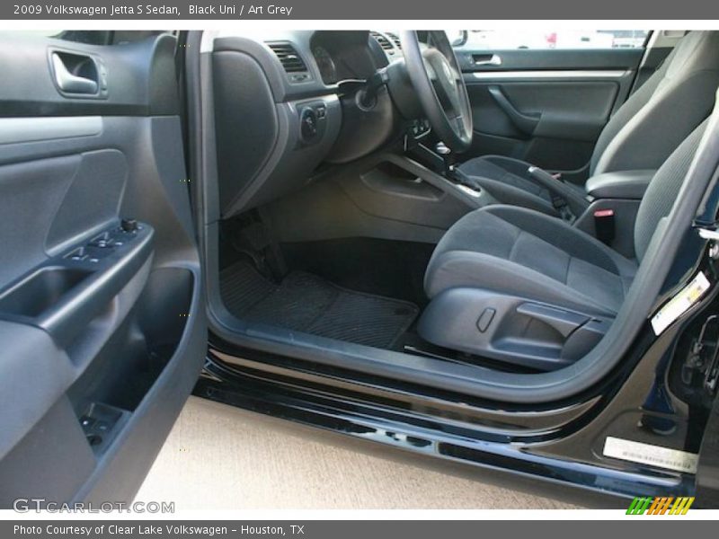 Black Uni / Art Grey 2009 Volkswagen Jetta S Sedan