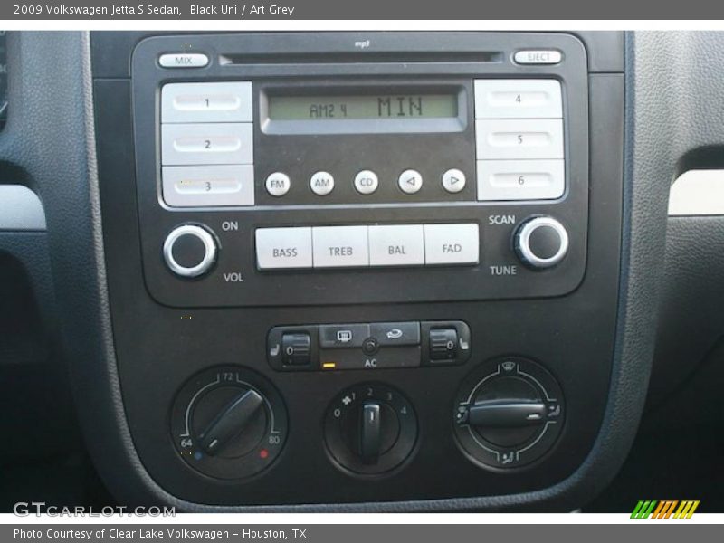Black Uni / Art Grey 2009 Volkswagen Jetta S Sedan