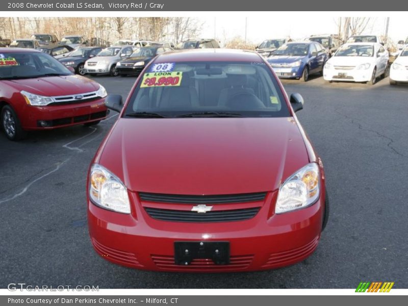 Victory Red / Gray 2008 Chevrolet Cobalt LS Sedan