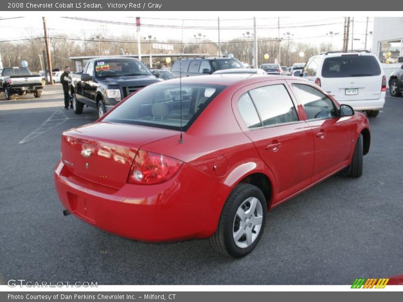 Victory Red / Gray 2008 Chevrolet Cobalt LS Sedan
