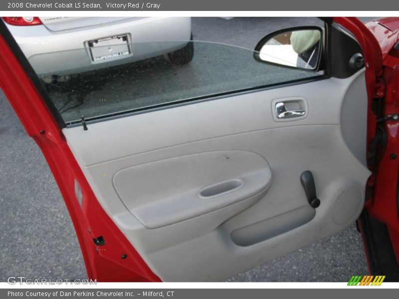 Victory Red / Gray 2008 Chevrolet Cobalt LS Sedan
