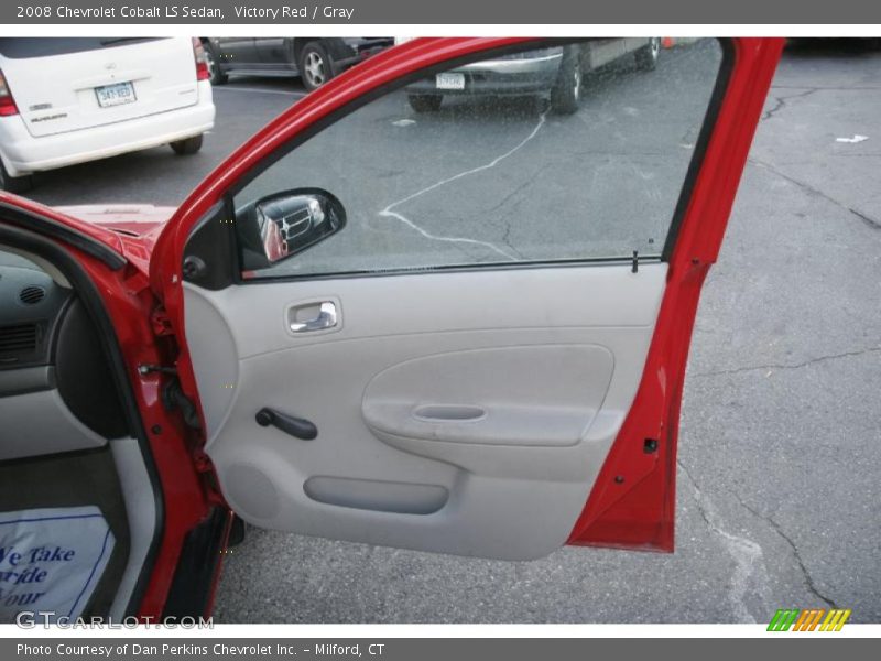 Victory Red / Gray 2008 Chevrolet Cobalt LS Sedan