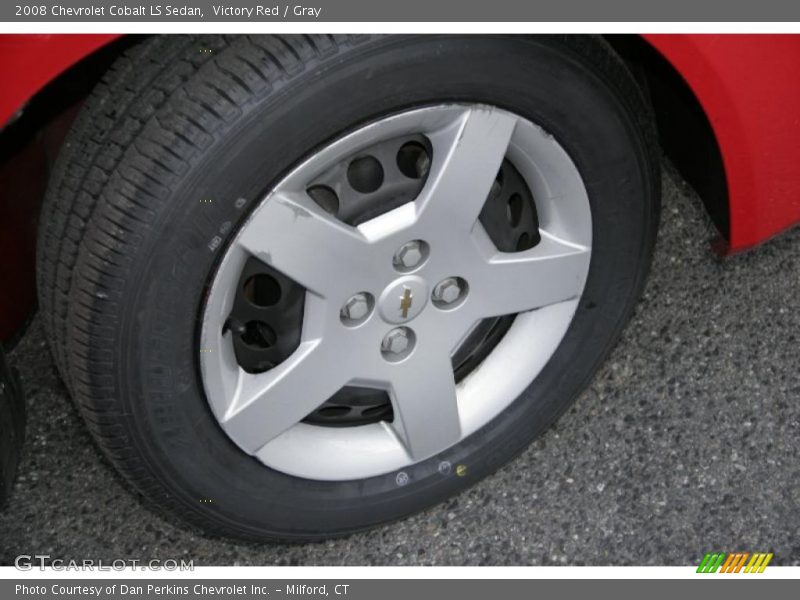 Victory Red / Gray 2008 Chevrolet Cobalt LS Sedan