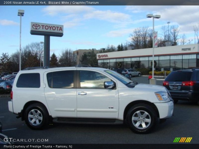 Blizzard White / Graphite/Titanium 2006 Nissan Armada LE 4x4
