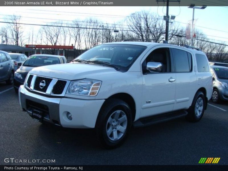 Blizzard White / Graphite/Titanium 2006 Nissan Armada LE 4x4