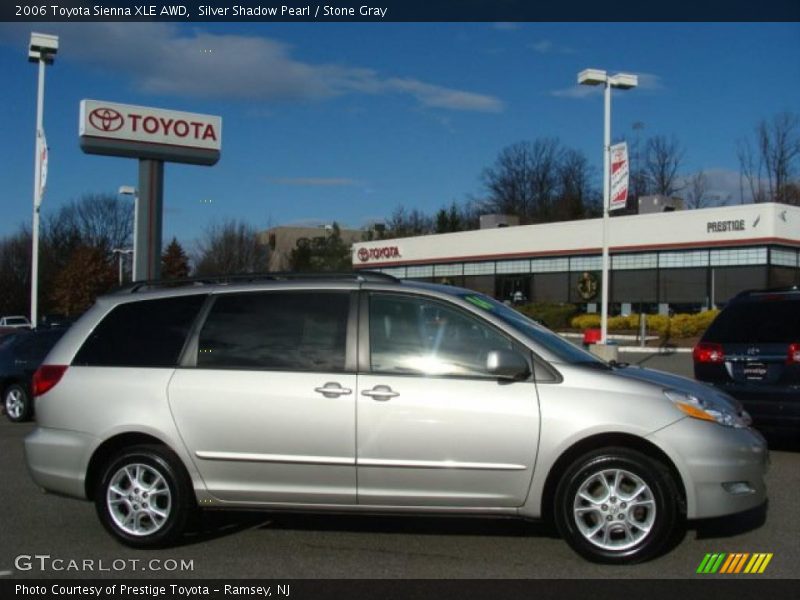 Silver Shadow Pearl / Stone Gray 2006 Toyota Sienna XLE AWD