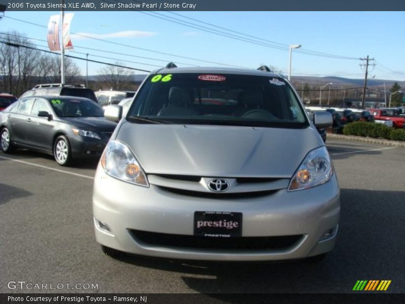 Silver Shadow Pearl / Stone Gray 2006 Toyota Sienna XLE AWD