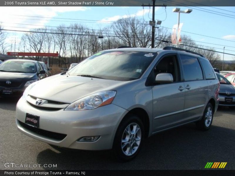 Silver Shadow Pearl / Stone Gray 2006 Toyota Sienna XLE AWD