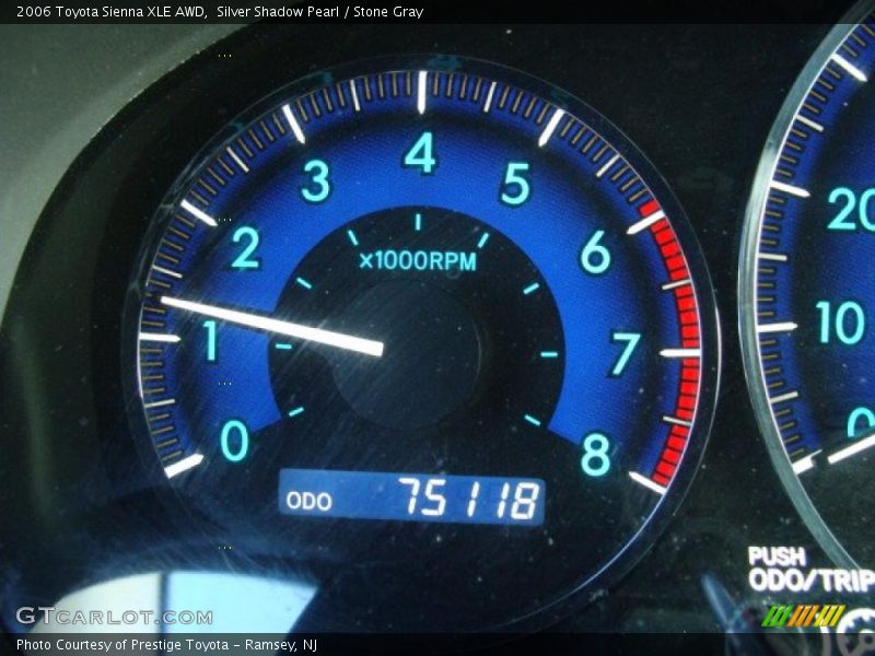 Silver Shadow Pearl / Stone Gray 2006 Toyota Sienna XLE AWD