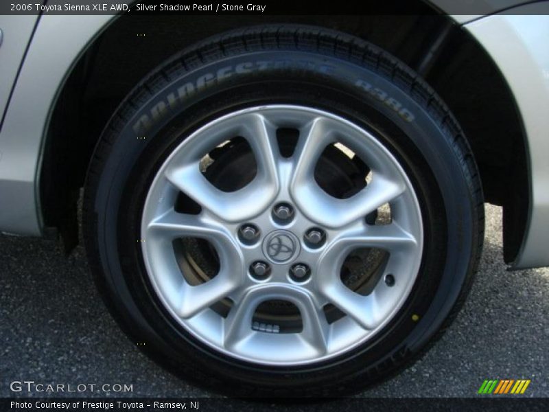 Silver Shadow Pearl / Stone Gray 2006 Toyota Sienna XLE AWD