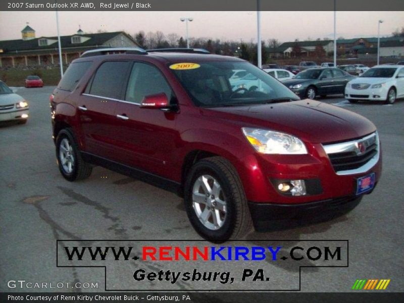 Red Jewel / Black 2007 Saturn Outlook XR AWD