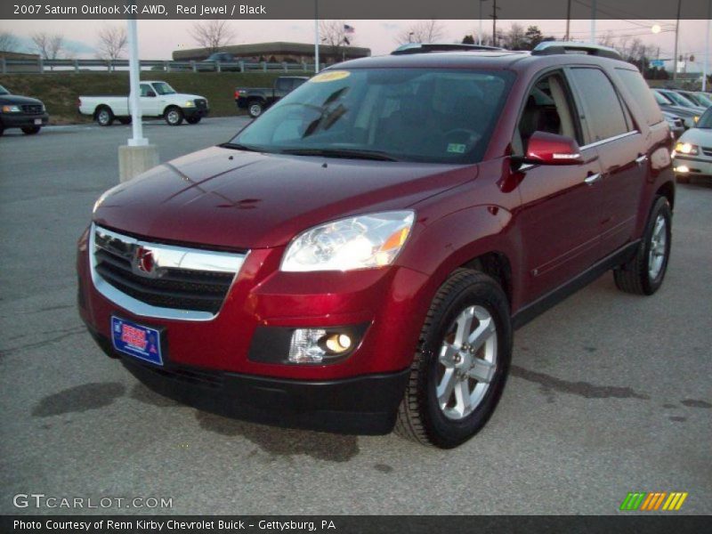 Red Jewel / Black 2007 Saturn Outlook XR AWD