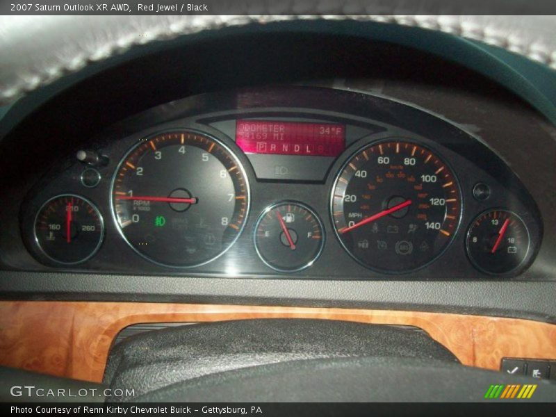 Red Jewel / Black 2007 Saturn Outlook XR AWD