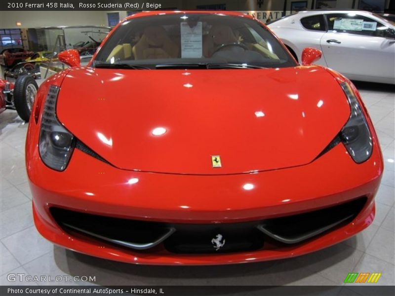 Rosso Scuderia (Red) / Beige 2010 Ferrari 458 Italia