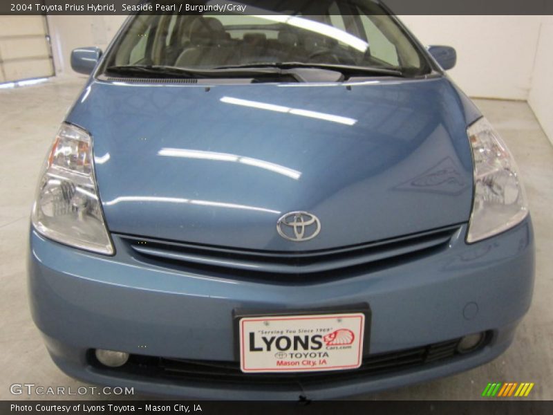 Seaside Pearl / Burgundy/Gray 2004 Toyota Prius Hybrid