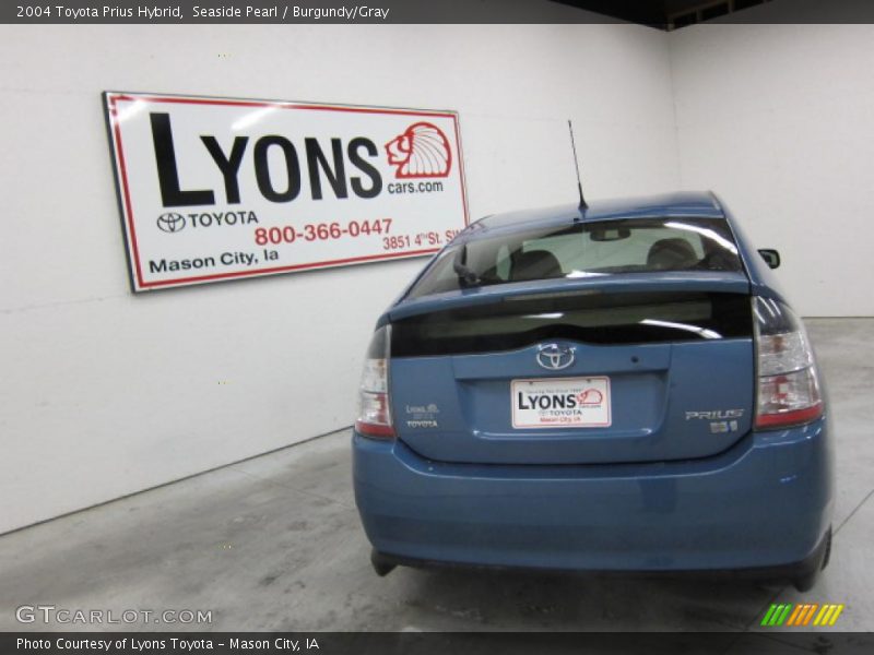 Seaside Pearl / Burgundy/Gray 2004 Toyota Prius Hybrid