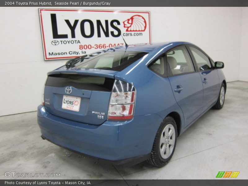 Seaside Pearl / Burgundy/Gray 2004 Toyota Prius Hybrid