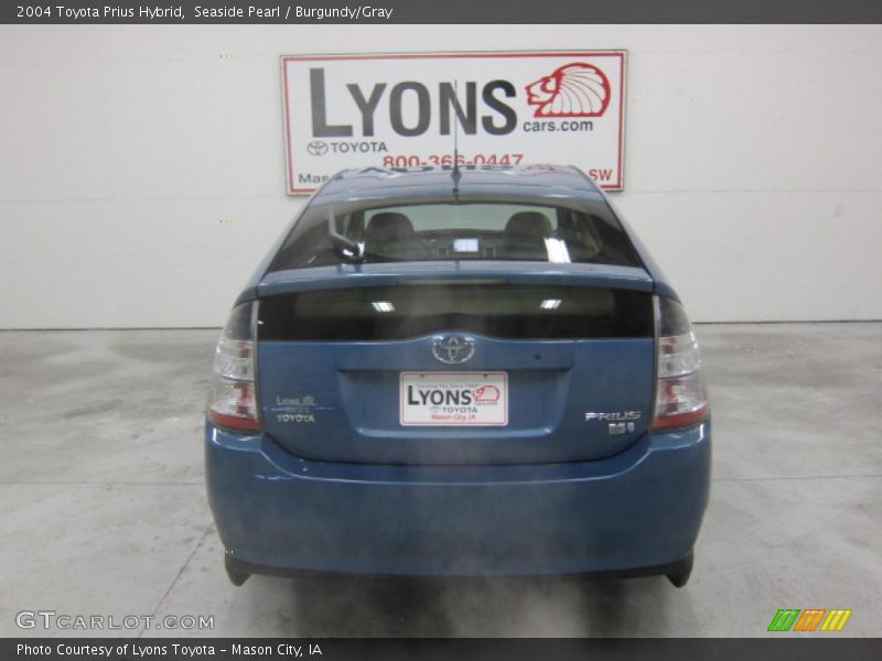 Seaside Pearl / Burgundy/Gray 2004 Toyota Prius Hybrid