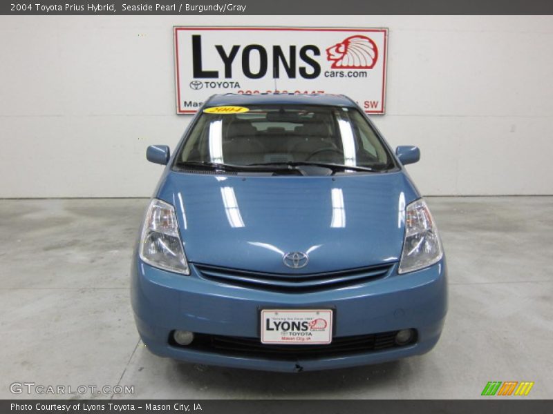 Seaside Pearl / Burgundy/Gray 2004 Toyota Prius Hybrid