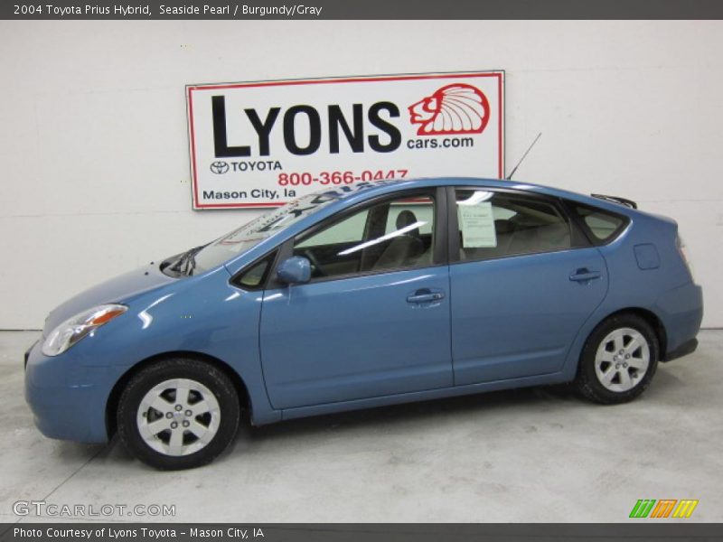 Seaside Pearl / Burgundy/Gray 2004 Toyota Prius Hybrid