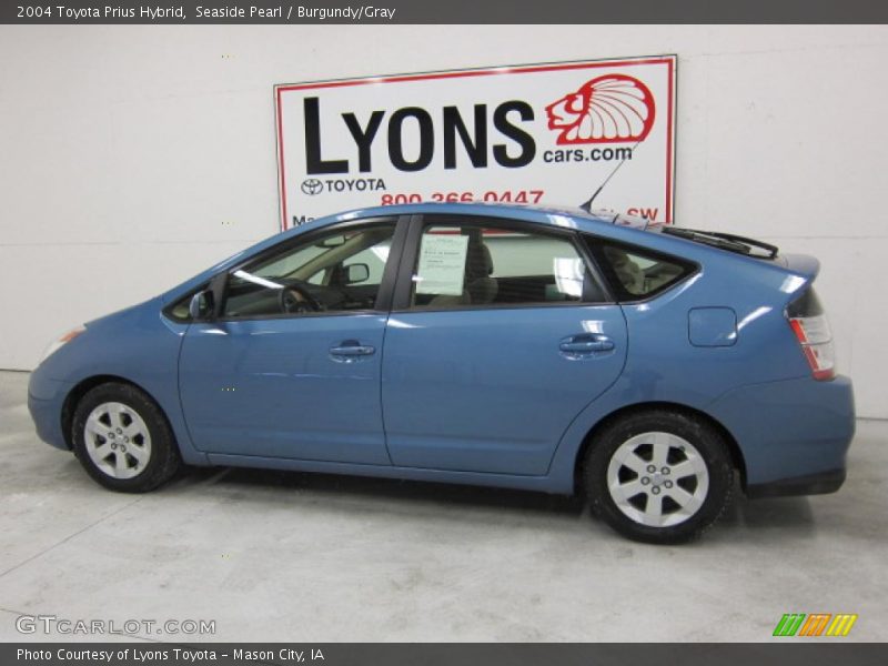 Seaside Pearl / Burgundy/Gray 2004 Toyota Prius Hybrid