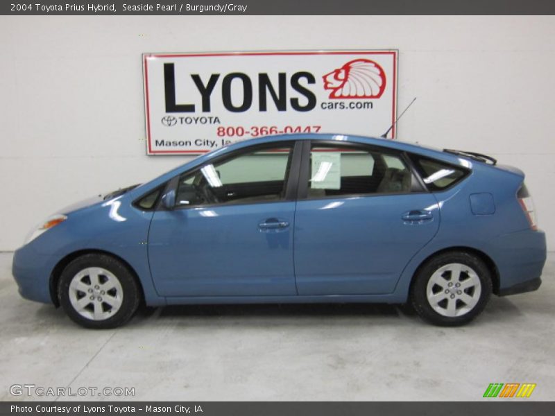 Seaside Pearl / Burgundy/Gray 2004 Toyota Prius Hybrid