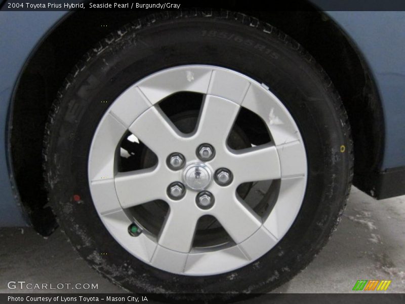 Seaside Pearl / Burgundy/Gray 2004 Toyota Prius Hybrid