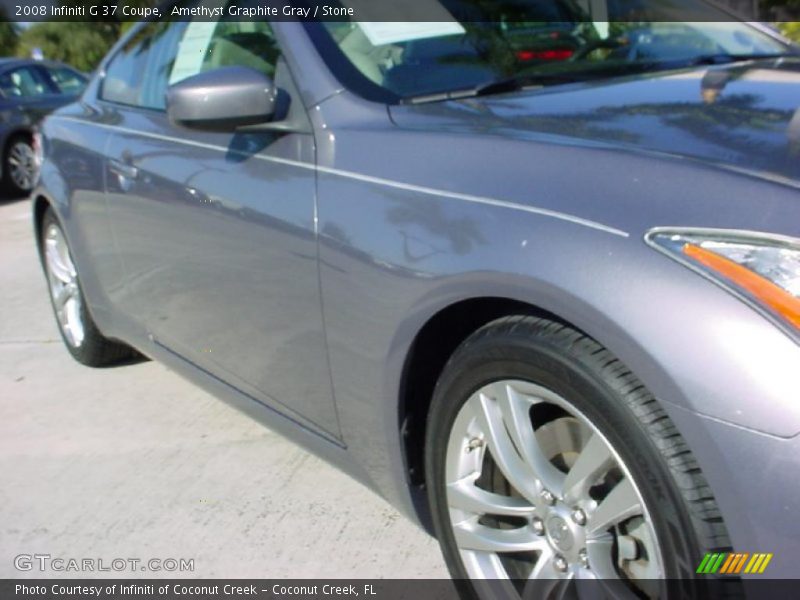 Amethyst Graphite Gray / Stone 2008 Infiniti G 37 Coupe