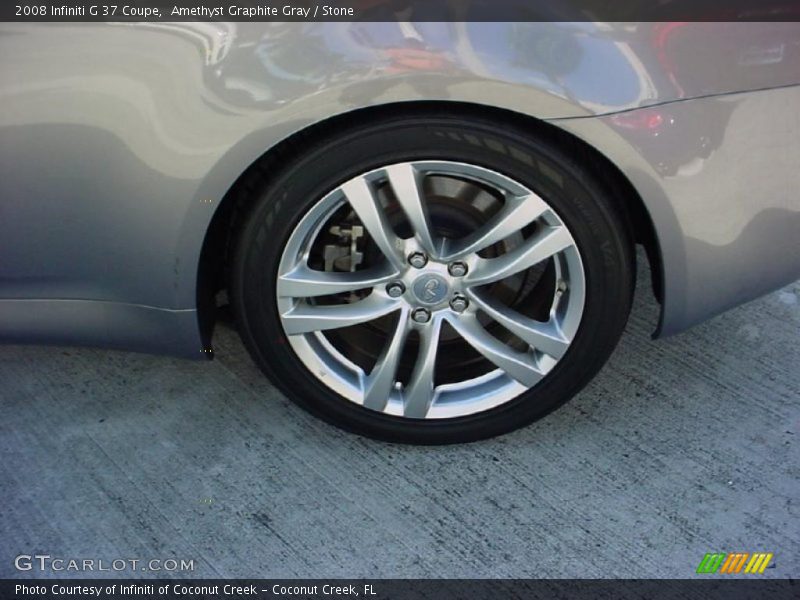 Amethyst Graphite Gray / Stone 2008 Infiniti G 37 Coupe