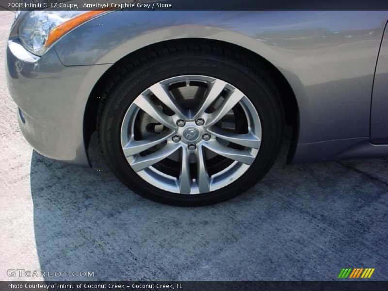 Amethyst Graphite Gray / Stone 2008 Infiniti G 37 Coupe
