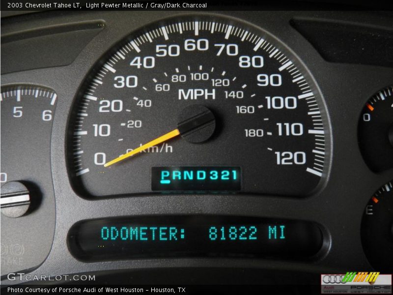 Light Pewter Metallic / Gray/Dark Charcoal 2003 Chevrolet Tahoe LT