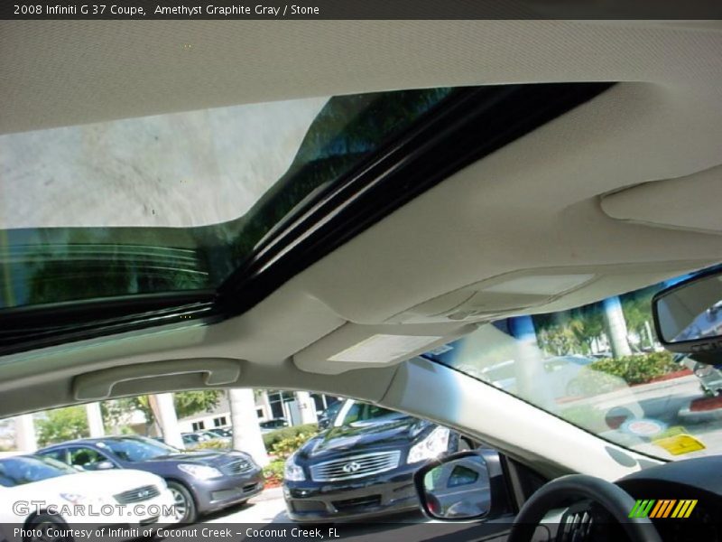 Amethyst Graphite Gray / Stone 2008 Infiniti G 37 Coupe