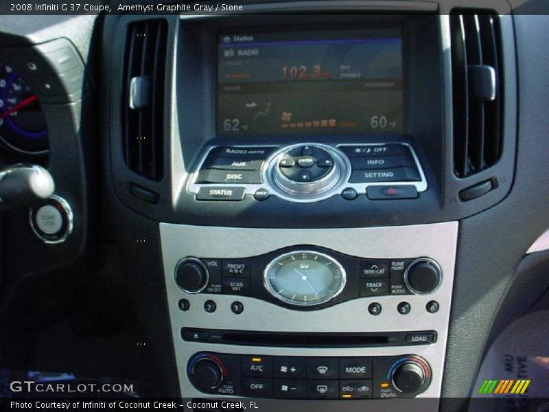 Amethyst Graphite Gray / Stone 2008 Infiniti G 37 Coupe