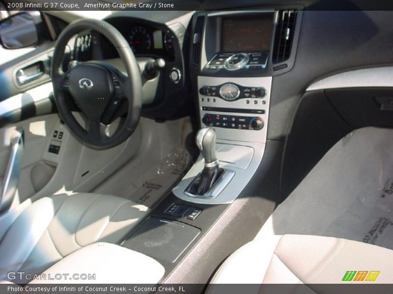 Amethyst Graphite Gray / Stone 2008 Infiniti G 37 Coupe