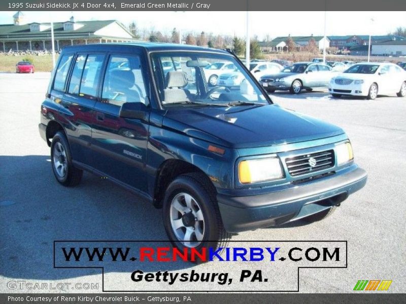 Emerald Green Metallic / Gray 1995 Suzuki Sidekick JX 4 Door 4x4